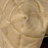 Chanel Beige Lambskin Chocolate Bar Frame Handbag 2002