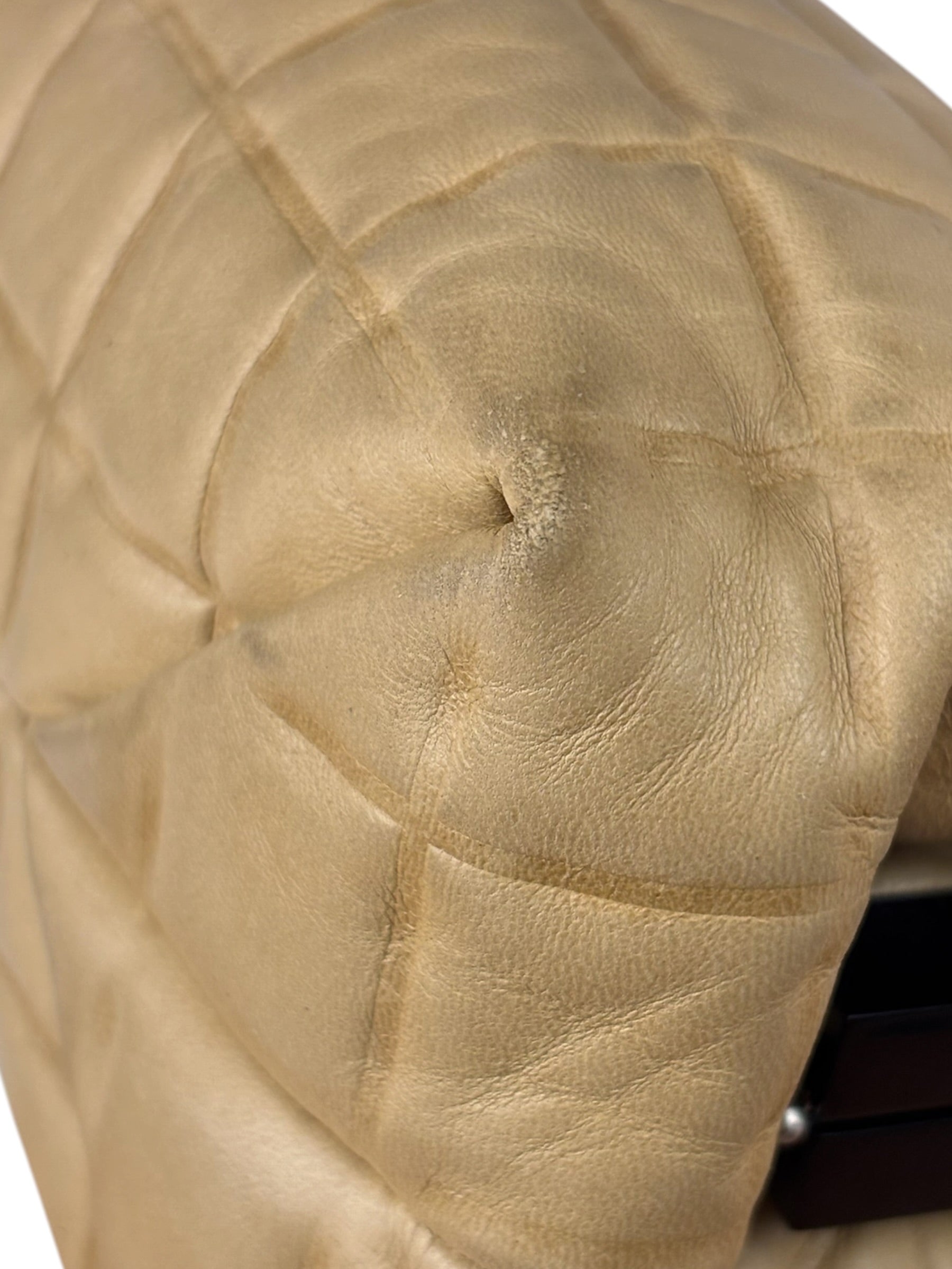 Chanel Beige Lambskin Chocolate Bar Frame Handbag 2002