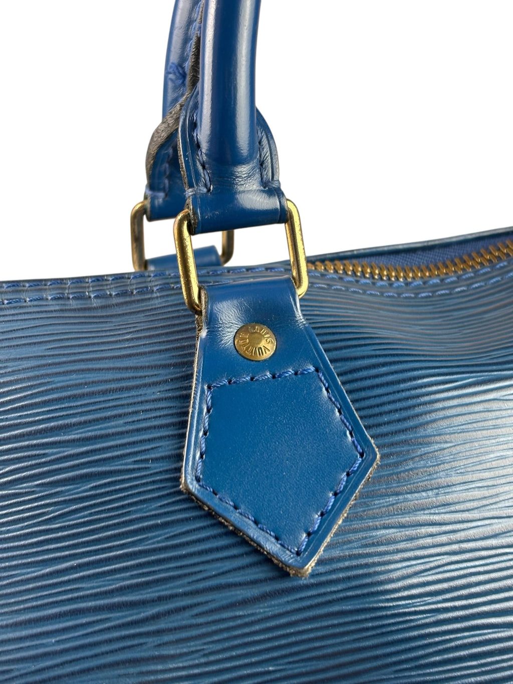 Louis Vuitton Blue Epi Speedy 40
