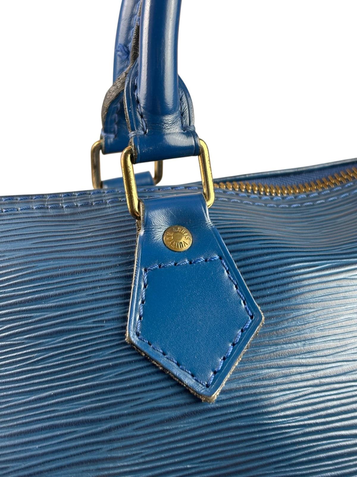Louis Vuitton Blue Epi Speedy 40