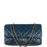 Chanel Blue Reissue 225 Double Flap Bag 1991