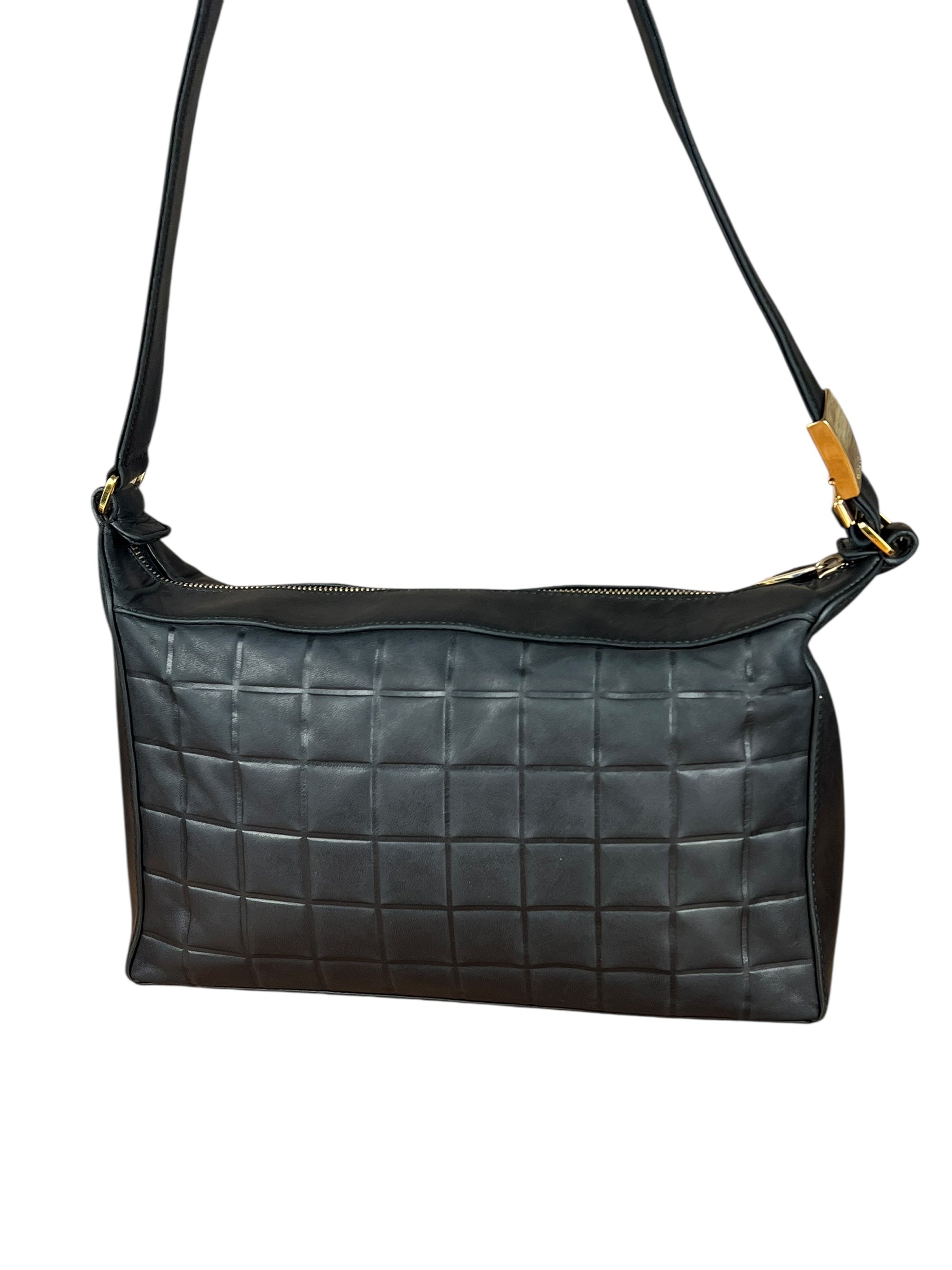 Chanel CC Chocolate Leather Shoulder Bag 2000