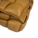 Bottega Veneta Honey Brown Leather Intrecciato Flap Bag