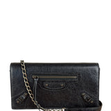 Balenciaga Black Leather Le City Clutch
