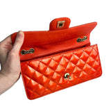 Chanel Red Metallic Evening Star Flap Bag 2008