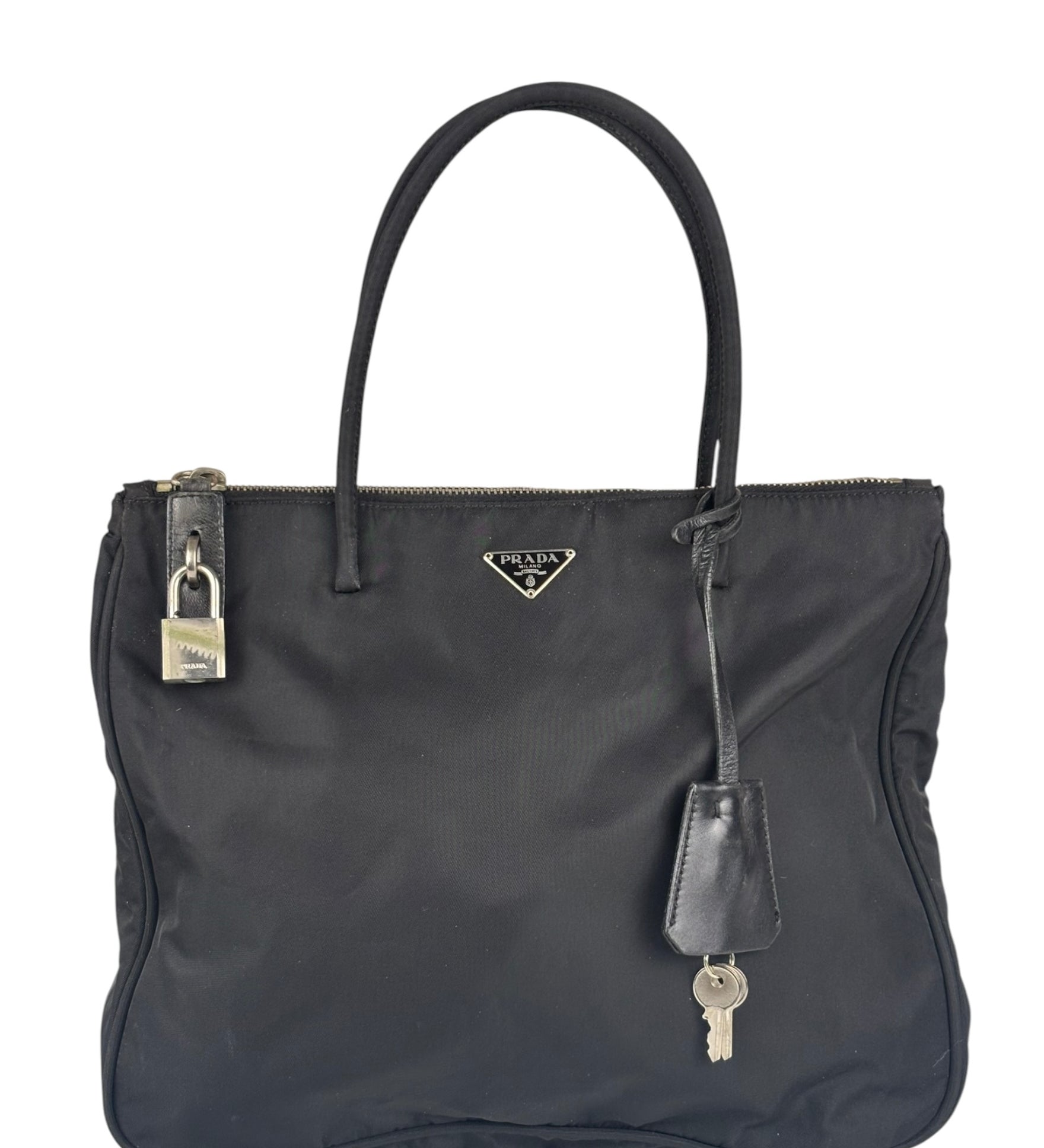 Prada Black Tessuto Nero Nylon Tote/Shoulder Bag