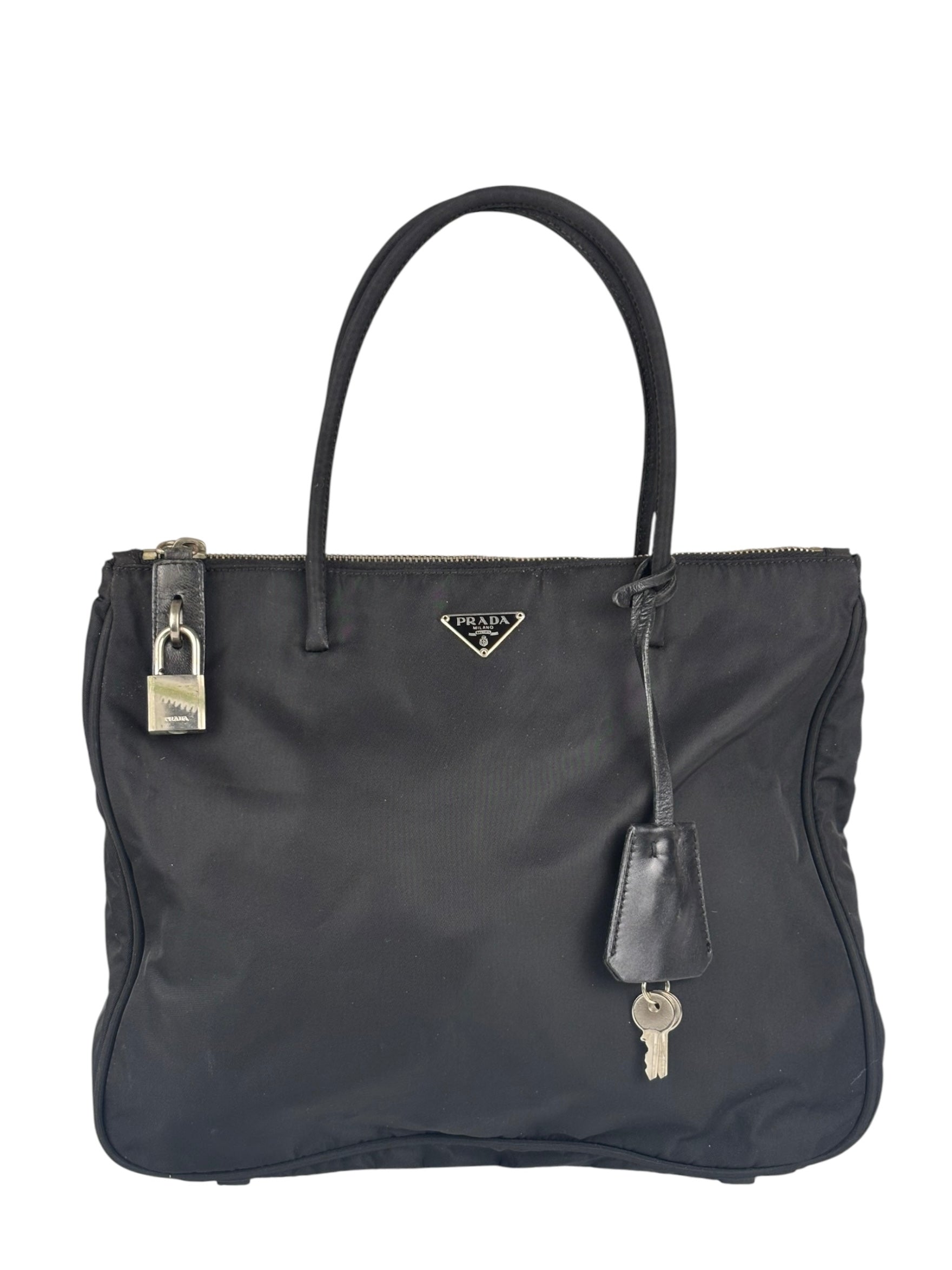 Prada Black Tessuto Nero Nylon Tote/Shoulder Bag