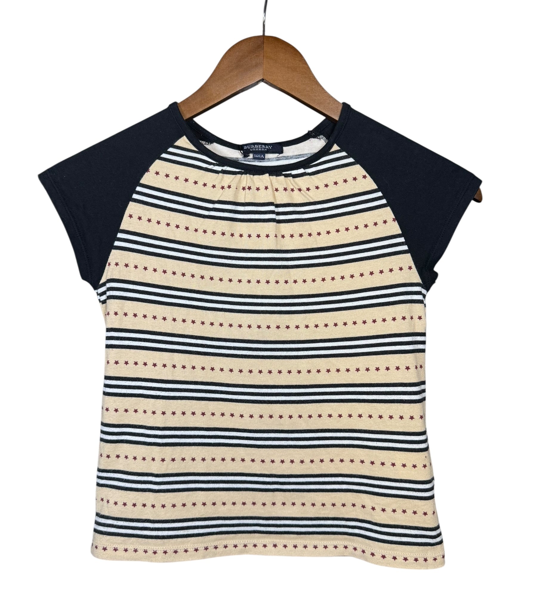Burberry London Striped Short Sleeve Top