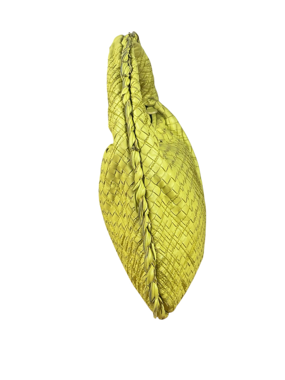 Bottega Veneta Yellow Intrecciato Hobo Bag