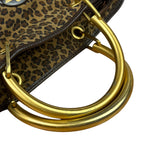Bottega Veneta Nylon Leopard Print Handbag