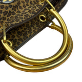 Bottega Veneta Nylon Leopard Print Handbag