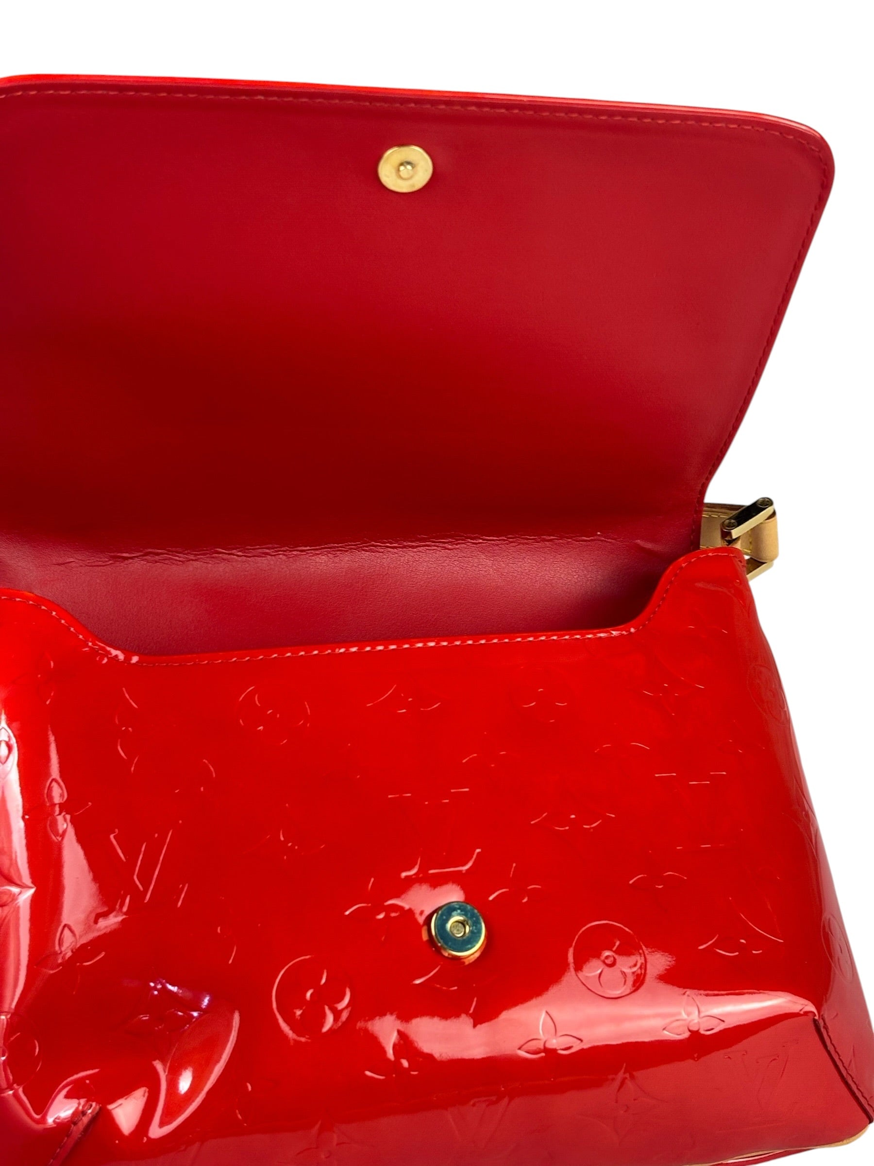 Louis Vuitton Red Vernis Thompson Street Shoulder Bag