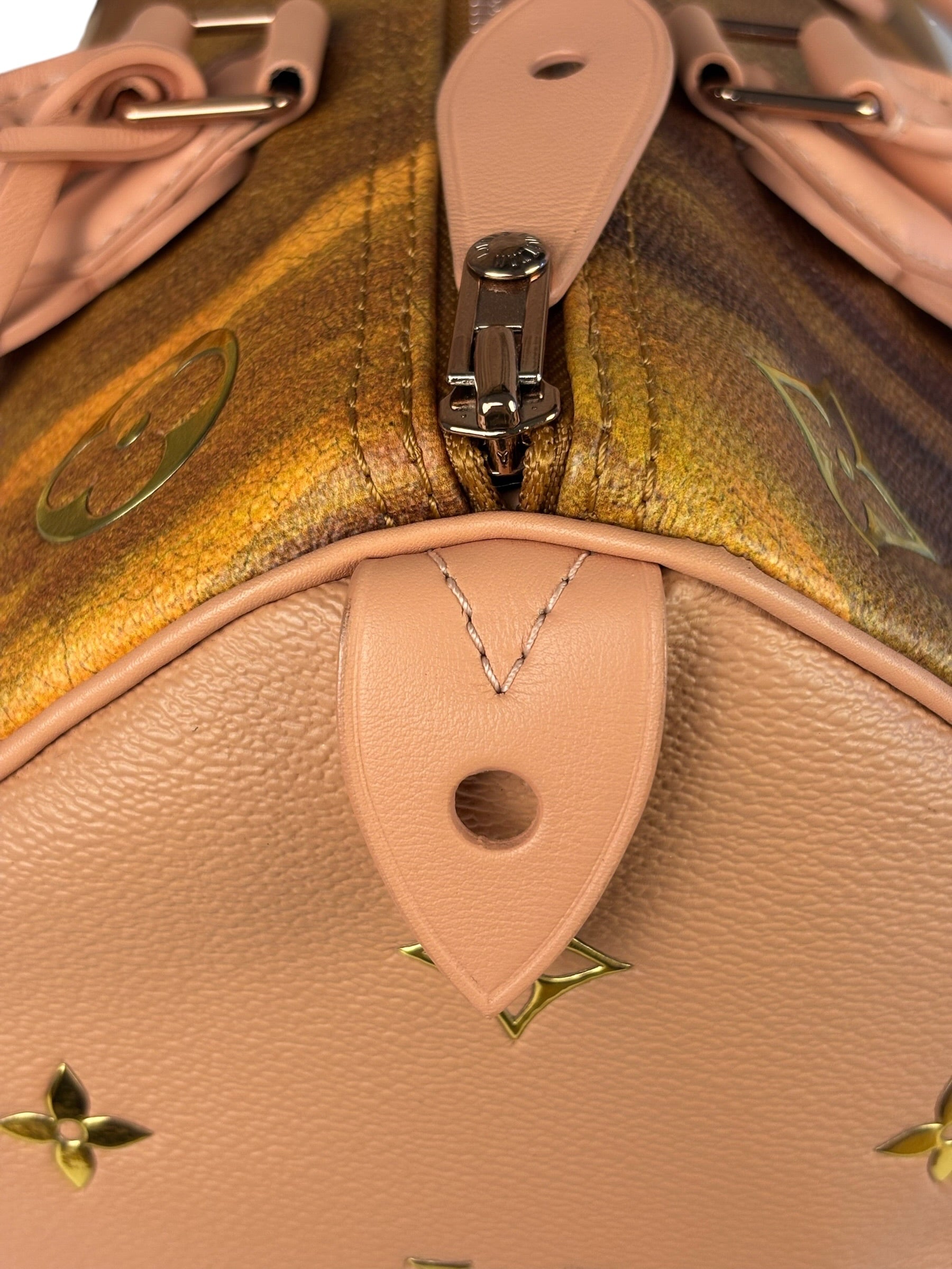Louis Vuitton x Jeff Koons Master Faronard Peach Speedy 30