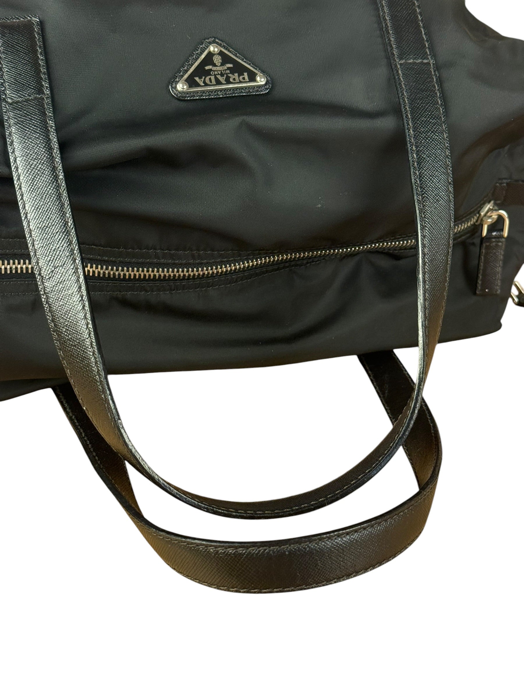 Prada Vintage Black Nylon Handbag