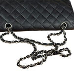 Chanel Classic Quilted Black Double Flap Bag 2003