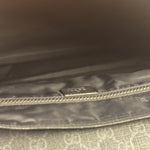 Gucci Grey/Black Leather GG Supreme Messenger Bag