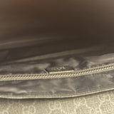 Gucci Grey/Black Leather GG Supreme Messenger Bag