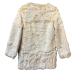 Language Vintage Rabbit Fur Coat