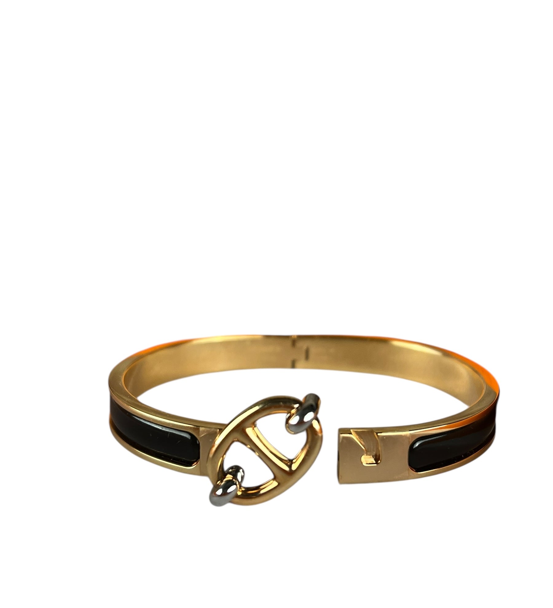 Hermes Enamel Mini Clic Chaine D'Ancre Bangle