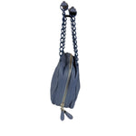 Balenciaga Vintage Blue Leather Mini Pochette