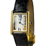 Cartier Must De Tank Tri Color Black Strap
