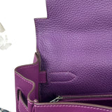 Hermes Kelly 35 Purple Ghillies Swift Togo Leather Handbag 2015
