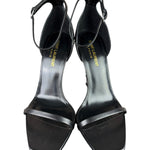 YSL Black Opyum YSL Logo Heels