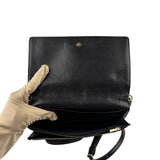 Coach Black Leather Wallet Crossbody Bag