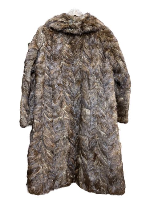 Vintage Brown Mink Long Fur Coat