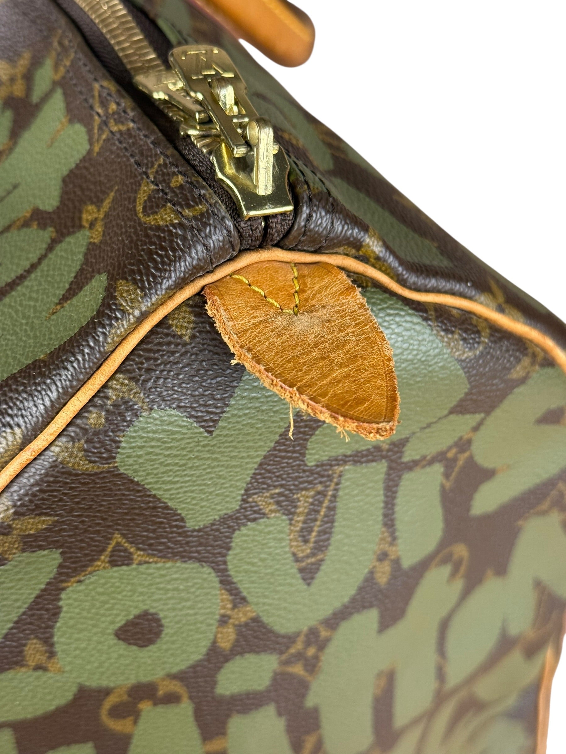 Louis Vuitton Stephen Sprouse Limited Edition Graffiti Keepall 50 Green