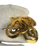 Chanel Vintage Spring Swirl/Sprial Cross Cc Brooch 95P 1995