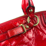 Coach Red Patent Leather Two-Way Bag