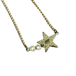 Chanel Vintage Coco Enamel Star Pendant Necklace