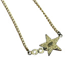 Chanel Vintage Coco Enamel Star Pendant Necklace
