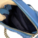 Miu Miu Blue Leather Chain Camera 2Way Shoulder Bag