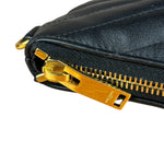 YSL Black Quilted Leather Cassandre Matelasse Pouch