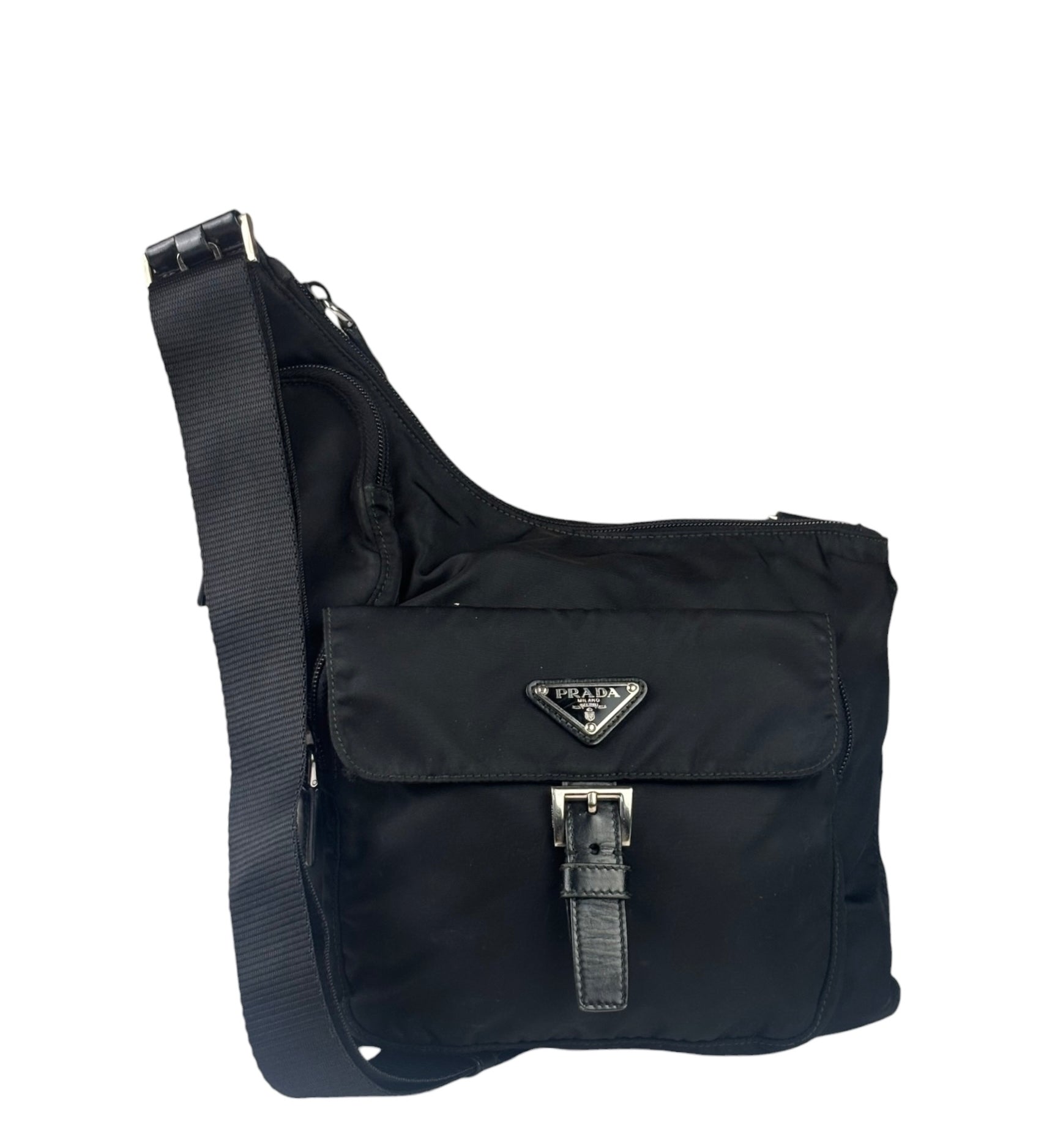 Prada Vintage Nylon Pouch Messenger Bag