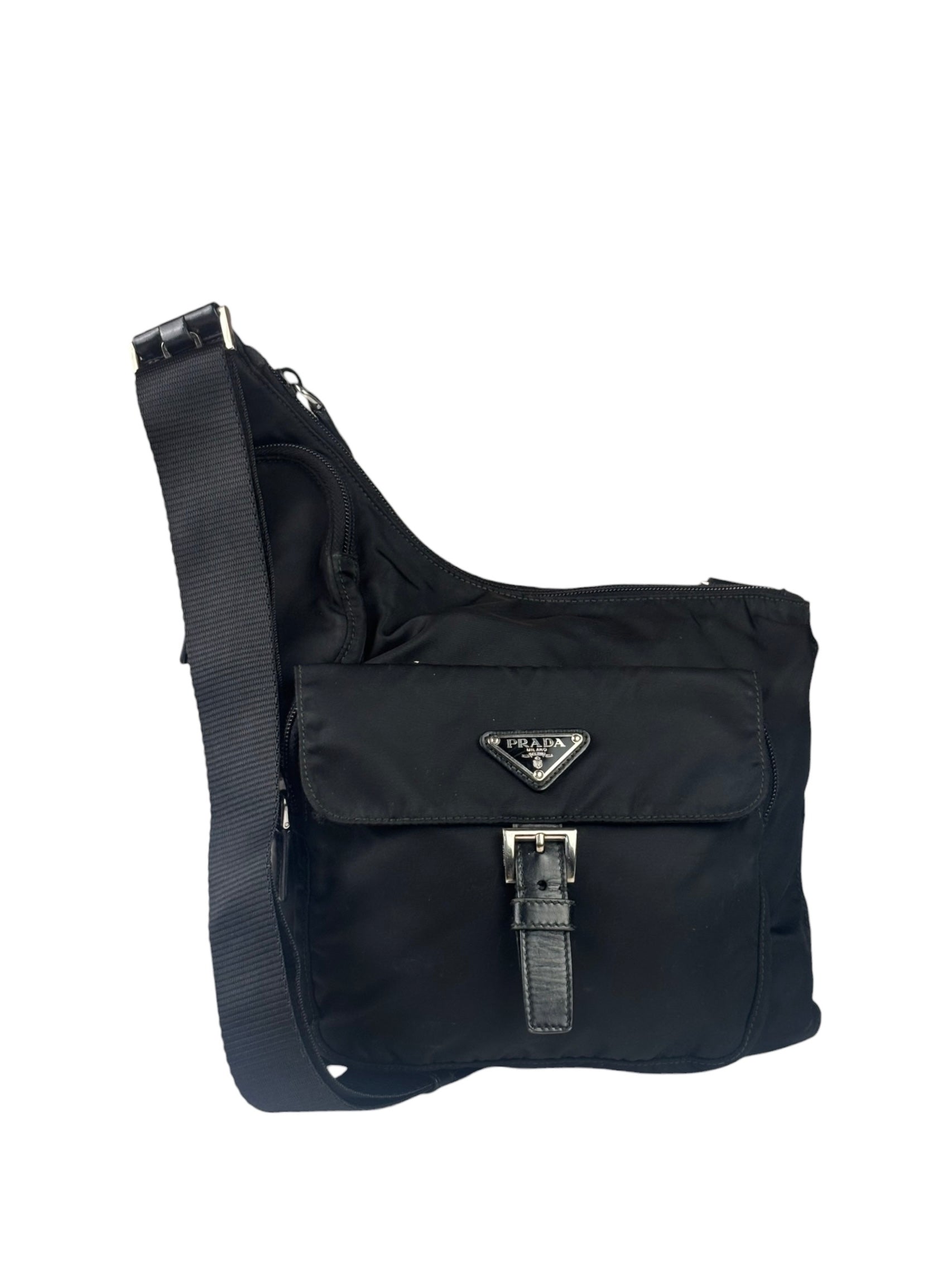 Prada Vintage Nylon Pouch Messenger Bag