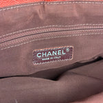 Chanel Red Quilted Caviar Be CC 2Way Tote Bag 2014