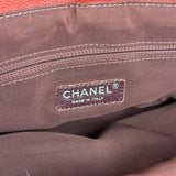 Chanel Red Quilted Caviar Be CC 2Way Tote Bag 2014