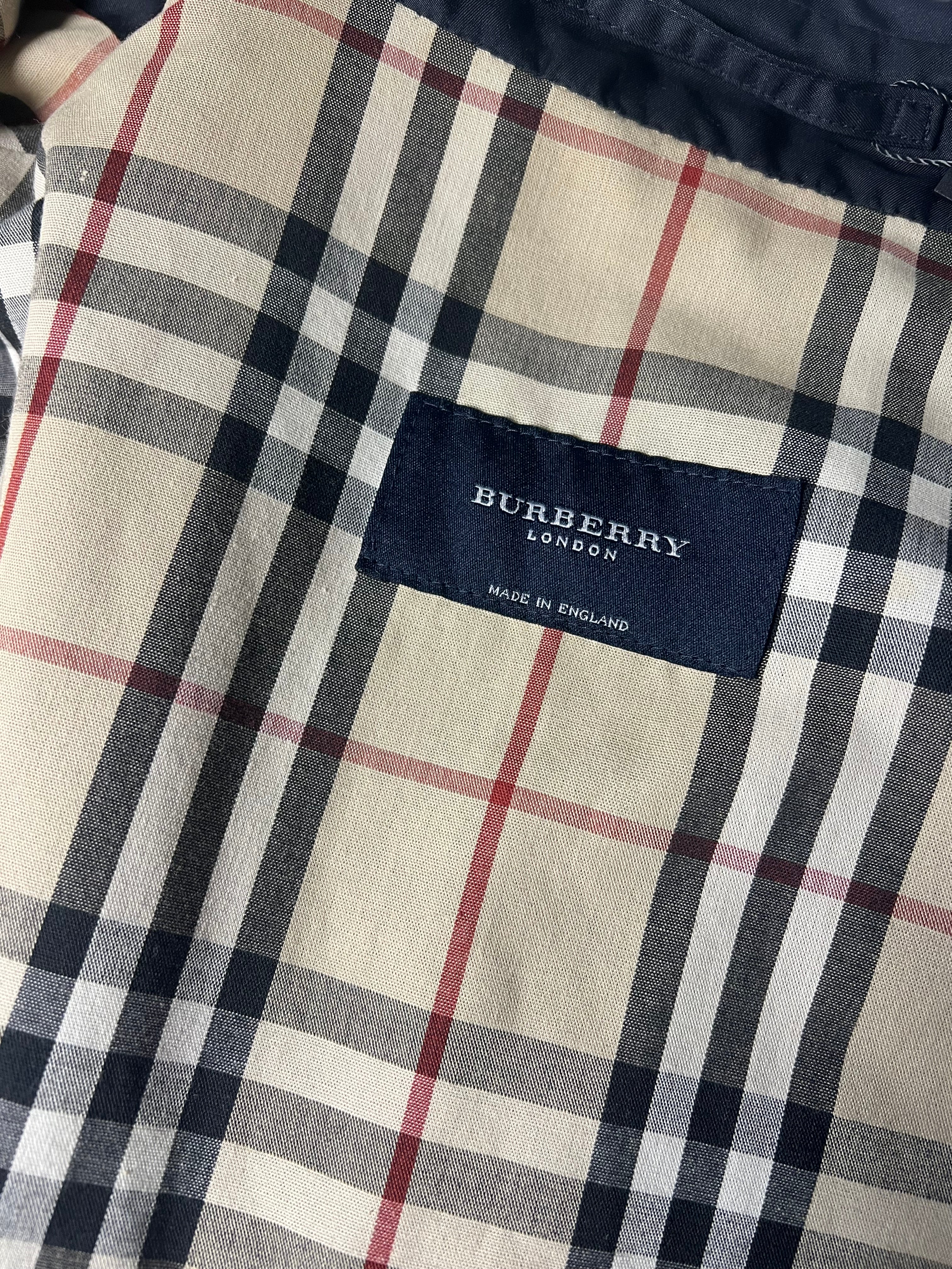 Burberry Black Button Up Coat