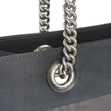 Balenciaga Black Leather Trim Mesh Duty Free Tote Bag
