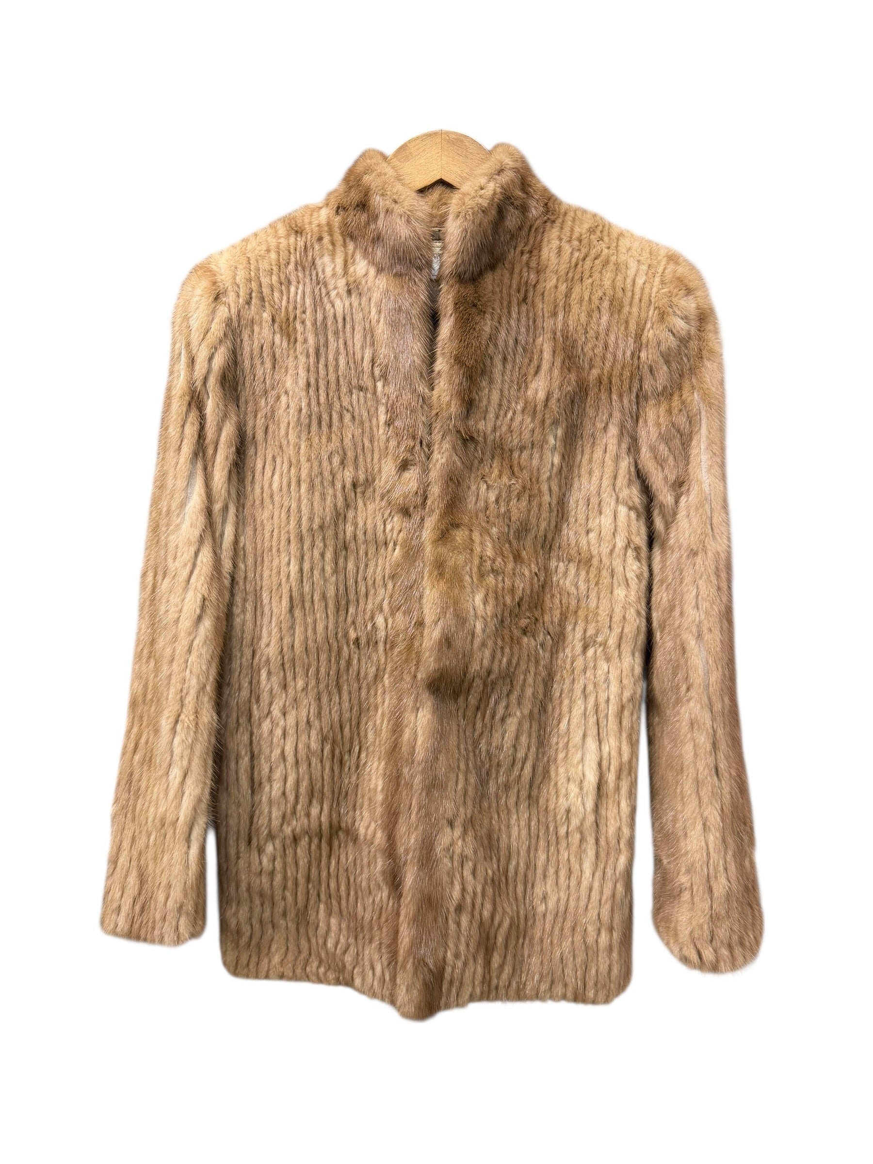 Vintage Light Brown Lined Mink Fur Coat