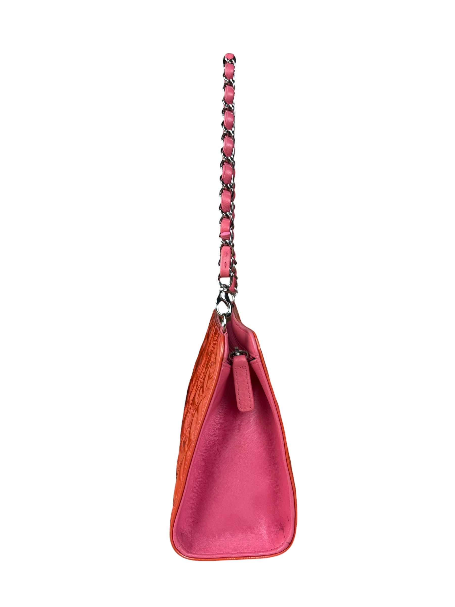 Chanel Orange Patent Lucky Symbols Pochette 2009