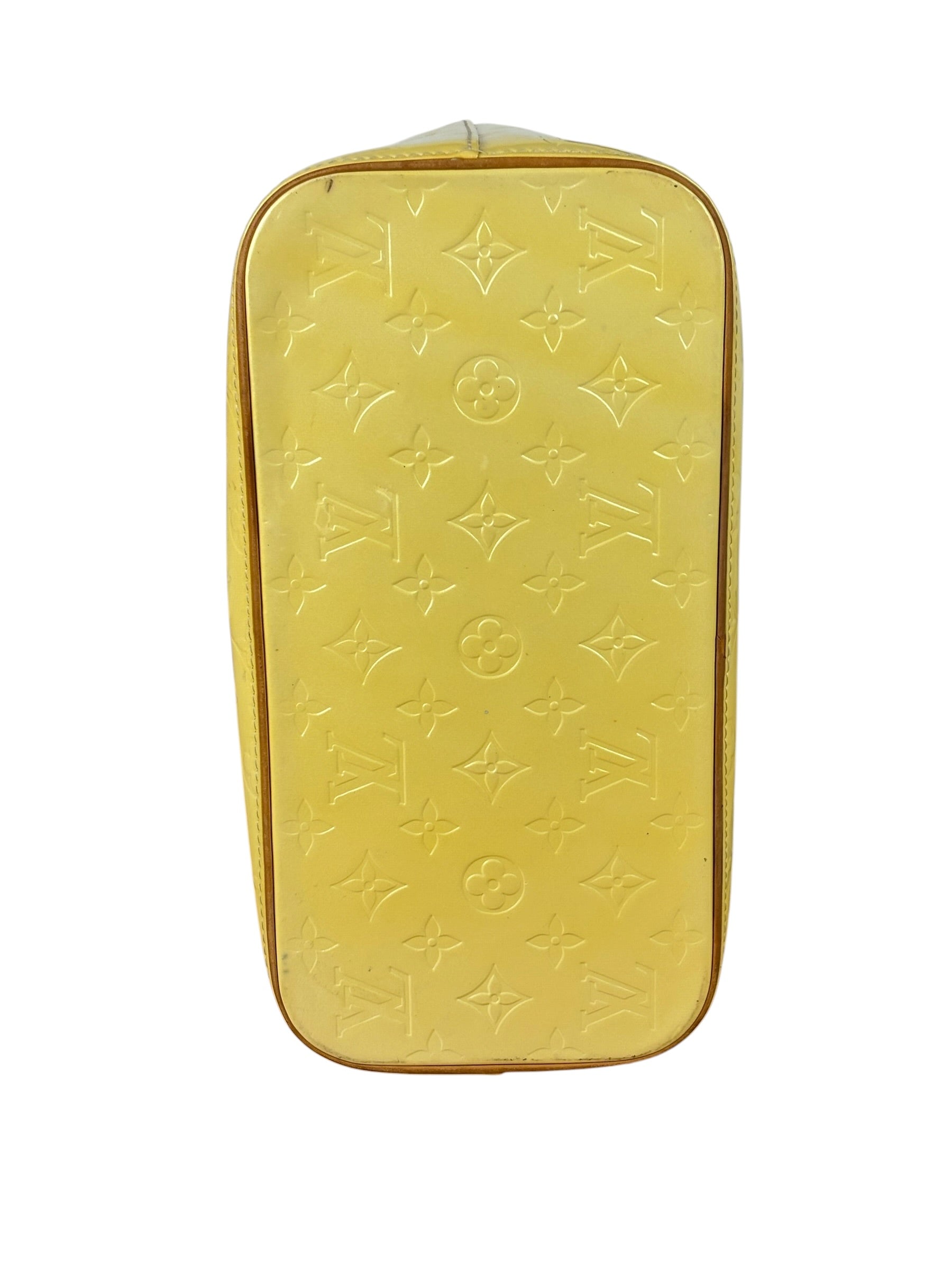 Louis Vuitton Yellow Vernis Houston Tote MM