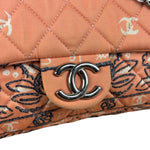 Chanel Pink Paisley Bandana Print Flap Bag
