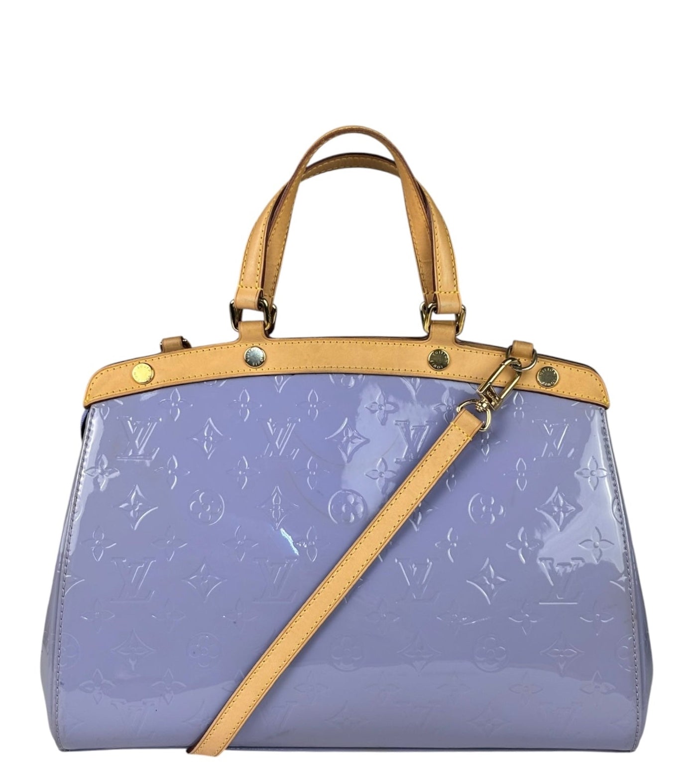 Louis Vuitton Lilac Vernis Monogram Brea Two-Way Bag