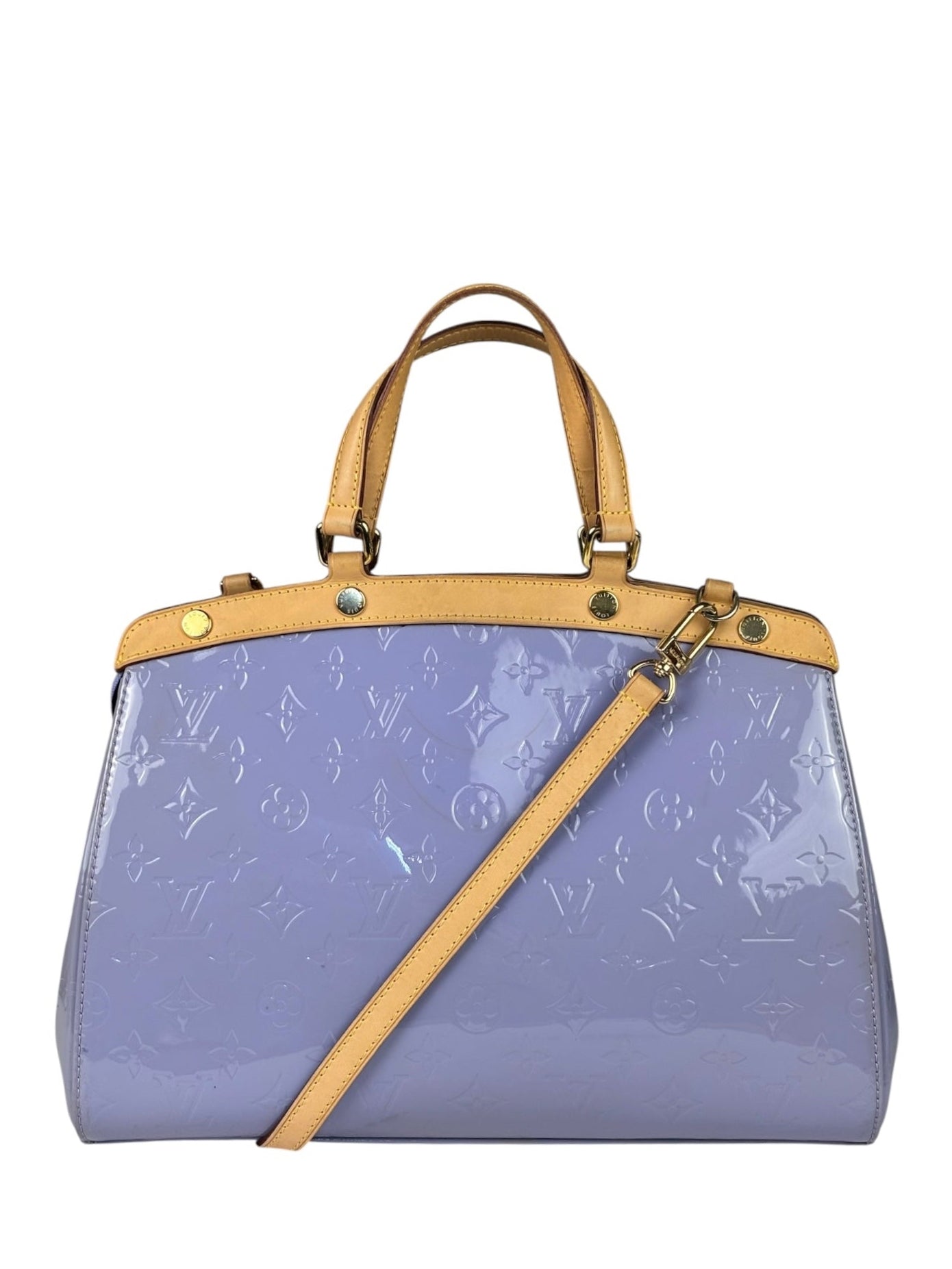 Louis Vuitton Lilac Vernis Monogram Brea Two-Way Bag