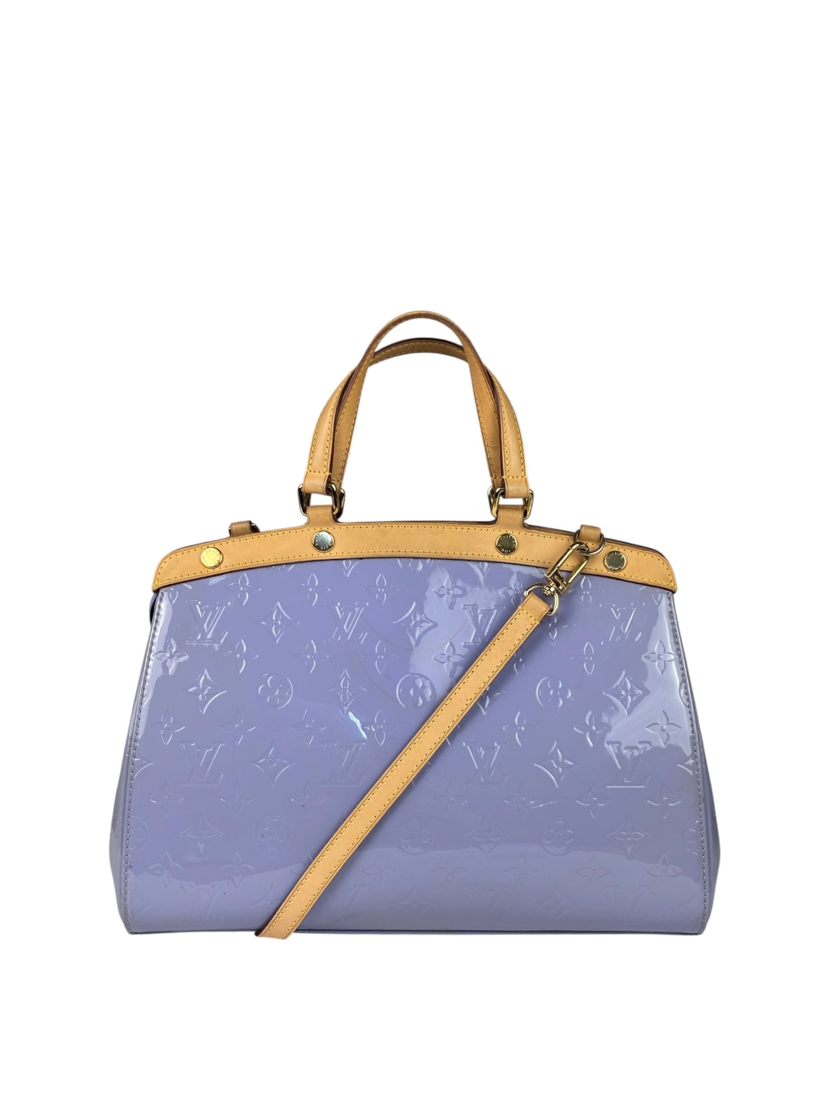 Louis Vuitton Lilac Vernis Monogram Brea Two-Way Bag