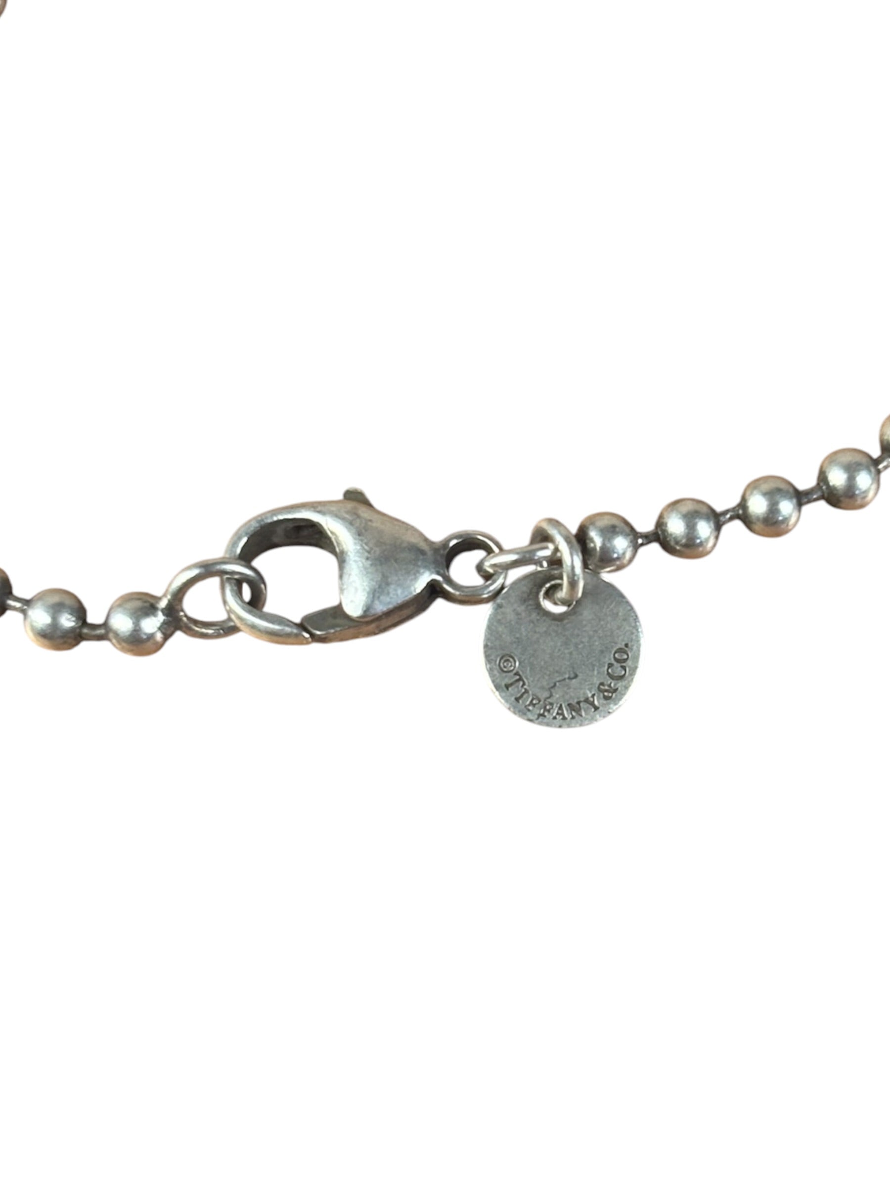 Tiffany & Co. Sterling Silver Dog Tag Pendant Neckless